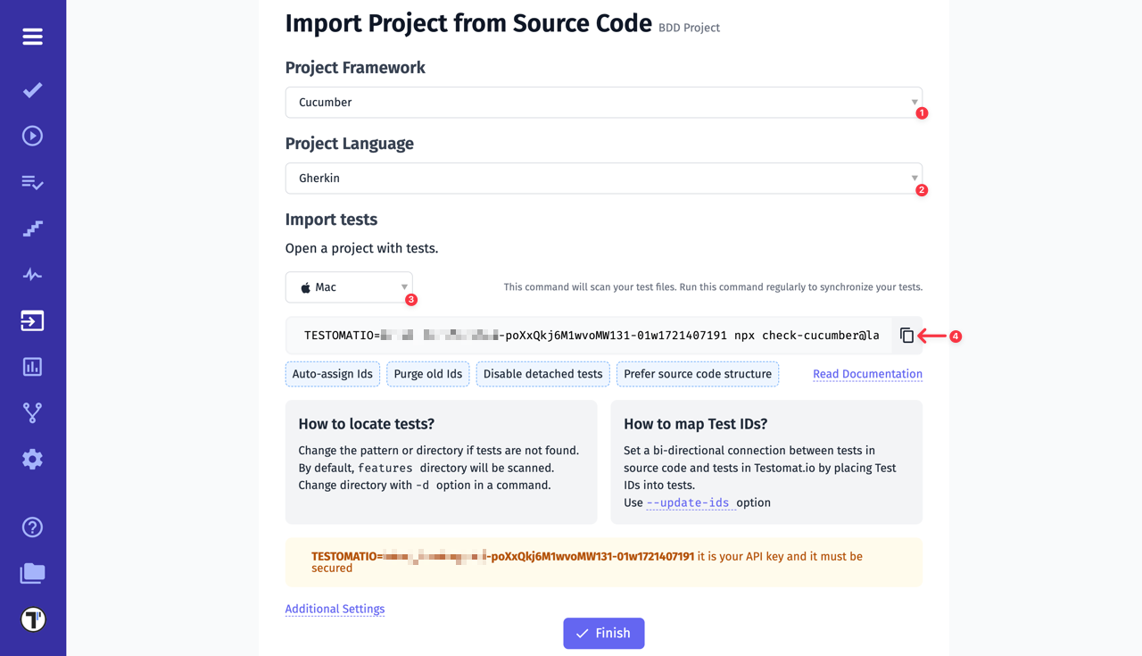 Testomat.io - Configuration settings